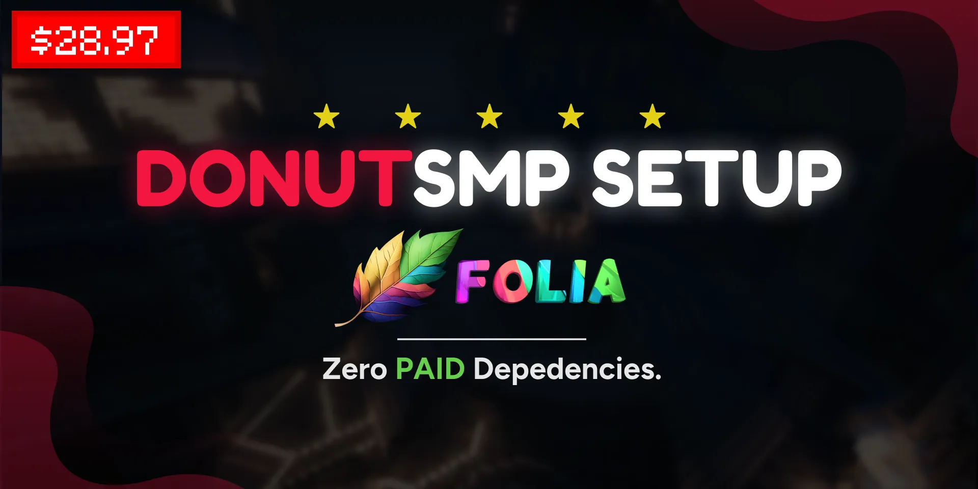 Minecraft DonutSMP x Folia Setup - Complete SMP server plugin bundle with 15+ custom features
